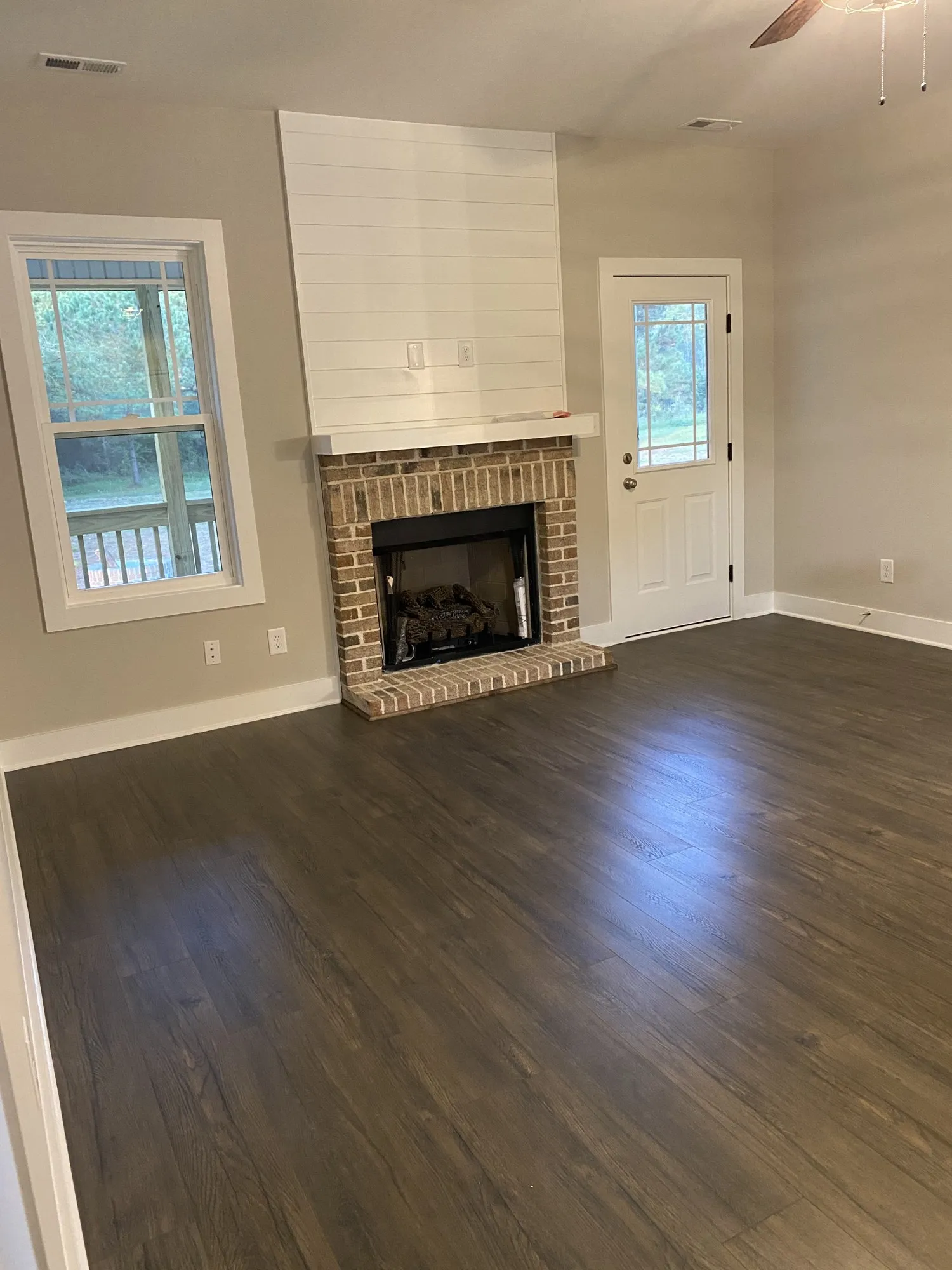Brick Fireplace